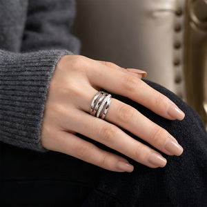 Bagues de fiançailles et de mariage vintage pour femme en acier inoxydable de haute qualité, bijoux à prix abordable pour le dropshipping - Product Image 6