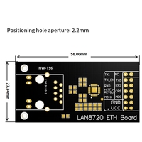 Modulo di Rete LAN8720 Ricetrasmettitore Ethernet PHY con Server Web Integrato Interfaccia RMII Regolatore MDIX Scheda di Sviluppo I/O