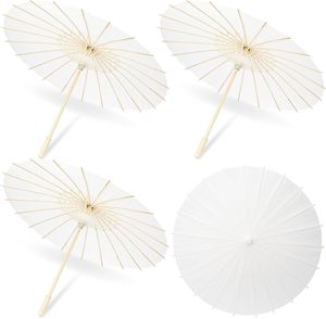 Sombrillas de Papel Blancas para Boda, Económicas, al por Mayor, con Logotipo - Product Image 1