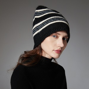 Sombrero de punto de otoño e <span class=keywords><strong>invierno</strong></span> 2025 para hombres y mujeres para parejas a rayas europeas y americanas de comercio exterior de <span class=keywords><strong>Amazon</strong></span> - Product Image 1