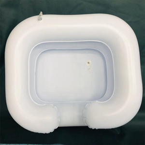 Bassin de lavage portable et moderne gonflable pour spa, <span class=keywords><strong>aide</strong></span> auxiliaire pour le lavage des personnes alitées, bol peu profond avec tube de vidange, pour usage domestique et clinique - Product Image 5