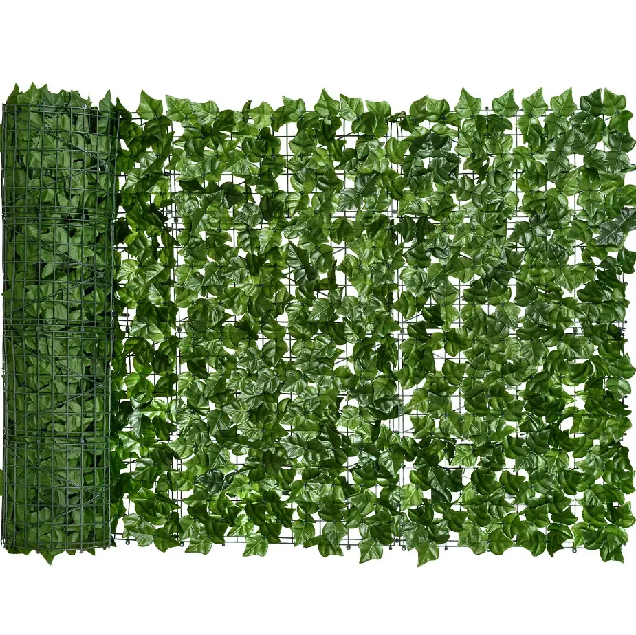 Deluxe Ivy artificial hedge fence Ivy leaf hedge roll Fence screen wall