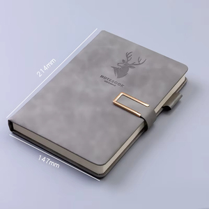 Carnet d'exercices A5 personnalisé en cuir, journal intime, carnet à couverture rigide, agenda ligné en PU, reliure cousue, cadeau - Product Image 2