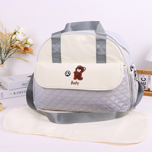 Bolsa de Pañales Estilo Japonés Coreano, Gran Capacidad, Impermeable, de Poliéster, Bolsa de Bebé, Bandolera, 40x18x30.5cm - Product Image 3