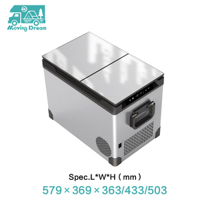 JDA RV Accesorio 35L/45L/55L Refrigerador <span class=keywords><strong>de</strong></span> coche 12V/24V 110V/220V Compresor portátil Nevera Compresor <span class=keywords><strong>de</strong></span> dos <span class=keywords><strong>zonas</strong></span> Congelador <span class=keywords><strong>de</strong></span> refrigeración - Product Image 3