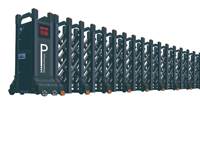 Vente directe d'usine, portail coulissant automatique en aluminium rétractable électrique pour usage industriel et en entrepôt