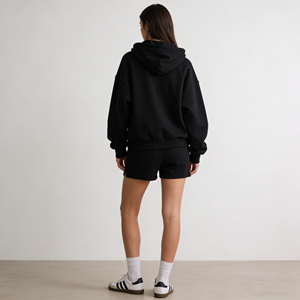 Nuovi Arrivi 2026: Set da Donna 2 Pezzi con Felpa e Pantaloncini Stampati Personalizzati, Completo Morbido per il Tempo Libero - Product Image 2
