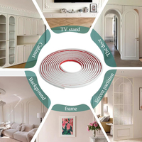 Moulures murales modernes en PVC souple autocollantes pour crédences de cuisine, bords de carrelage et décoration murale