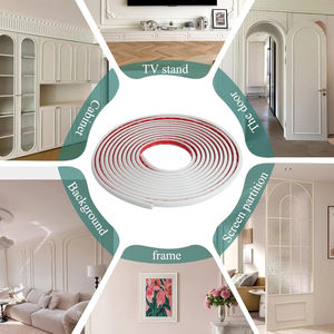 Moldura de ajuste de pared autoadhesiva Flexible Peel and Stick para paredes de borde de azulejo contra salpicaduras bordes Ventana de celosía decoración de pared - Product Image 6