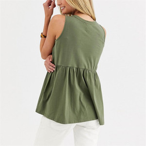 Factory Dirdect Embroid Plain Maternity Office Tops Camisa <span class=keywords><strong>de</strong></span> enfermería Cuello redondo Tops <span class=keywords><strong>de</strong></span> maternidad - Product Image 2