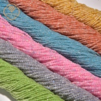 2mm Facettes Fine Cut Pierre Naturelle Poudre Cristal Perle Facettes Gem Perle pour DIY Bracelet Collier Bijoux Production