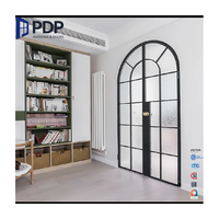 Puerta Francesa Doble de Acero PDP, Antirrobo, de Seguridad, Entrada Principal, Estilo Vintage Retro, Impermeable, Personalizable, Interior