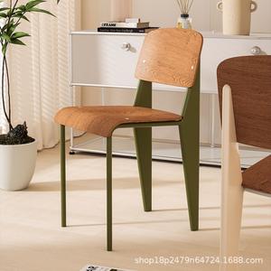 Nordic Retro Solid Wood Dining Chair With <b>Backrest</b> For Dining Room Adult Use - Product Image 4