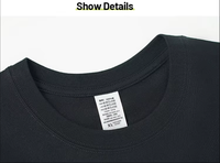 T-shirt unisexe à col rond 100% coton de haute qualité 230gsm coupe ajustée personnalisable à manches courtes Streetwear quotidien avec logo pour hommes