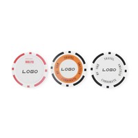 Marqueur vierge de jeton de poker de haute qualité Marqueur de balle de golf de conception personnalisée