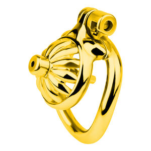 Alat bantu seks pria berongga logam bunga matahari kandang Penis dengan kateter baja tahan karat kurungan kesucian pria grosir mainan seks BDSM - Product Image 2