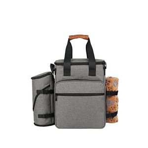 Small <b>Dog</b> Sport Supplies Kit Nylon Pet Tote Accessories Travel Bag with Zipper Closure Dry Food Storage Backpack - Product Image 1