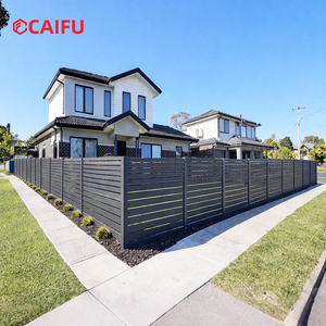 Customizable Size Outdoor Metal Fence Minimalist Aluminum Alloy <strong>Railing</strong> Fencing for Villa Courtyard <strong>Retaining</strong> <strong>Wall</strong> - Product Image 1
