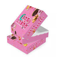 Pour LOKYO blanc carton jetable boulangerie beignet boîte d'emballage mignon Mochi Biscuit affichage mat stratification Logo personnalisé en gros