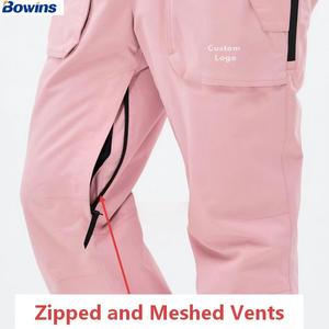 Women's <strong>Waterproof</strong> Insulated Snow Bibs Windproof Thermal Ski Bib <strong>Overalls</strong> for Winter Outdoor - Product Image 6