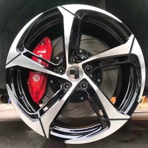 Nouvelles jantes en aluminium forgé chromées Shadow Leopard Blade de 16/17 pouces et 18/19 pouces pour Accord, Audi A4, <span class=keywords><strong>Golf</strong></span>, Festa - Product Image 1