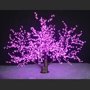 Vente directe usine Longteng – Ornements de Noël en résine rouge pour jardin extérieur, <span class=keywords><strong>cerisier</strong></span> artificiel lumineux à <span class=keywords><strong>LED</strong></span> IP65 de 1,8 m - Product Image 3