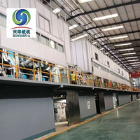 Máquina de Papel Kraft de Triple Hilo de 2400 mm, Económica, Velocidad de Trabajo 350 m/min, Control PLC, Xinghua