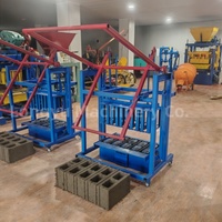 Petite machine manuelle de fabrication de pavés en ciment avec pression hydraulique, facile à utiliser, très vendue en Afrique à bas prix