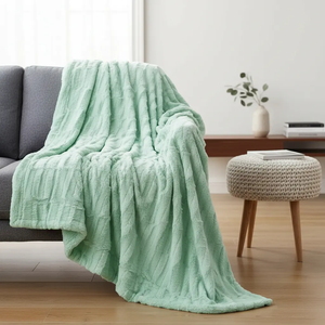 Manta Decorativa de Piel Sintética Saga con Reverso de Sherpa, Suave, 127X177CM - Product Image 3