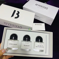 Boîtes d'emballage de parfum en verre avec couvercle et base en deux parties, logo personnalisé en Chine, luxe, noir, 30 ml, 50 ml, avec mousse EVA