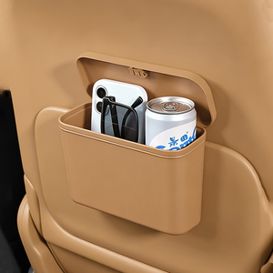 Poubelle de voiture multi-usage avec couvercle, boîte de rangement suspendue étanche en ABS pour dossier de siège et porte latérale, compatible avec Honda, Toyota, Ford - Product Image 4