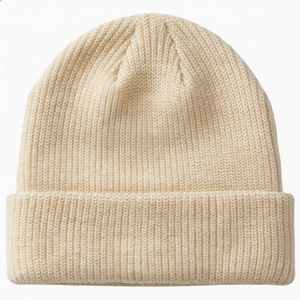 Gorro de lana tejido grueso y cálido para invierno, personalizado al por mayor, para mujeres y hombres, cómodo y suave para el clima frío. - Product Image 1