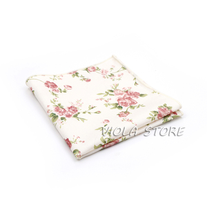 חם חדש פרחוני ממחטת 100% כותנה מטפחת 23cm נשים גברים חתונה מסיבת יומי חליפת כיס כיכר מתנה טוקסידו עניבת אבזר - Product Image 3