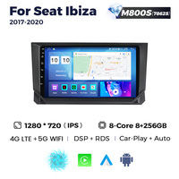 MEKEDE 8G 128G Android 12 Control de voz 8Core IPS DSP Video de coche para SEAT Ibiza 2017 2018 2019 2020 Car-PLAY 4G LTE WIFI GPS BT