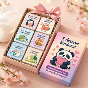 Tarjetas de Afirmaciones SEL para Niños (3-6 Años) - Tarjetas Motivacionales, Emocionales y de Mindfulness en Inglés con Diseño de <span class=keywords><strong>Panda</strong></span> y Perezoso - Product Image 3