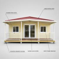 Casa Prefabricada Moderna de Instalación Rápida, Casa Modular de 20 pies/40 pies, Casa Contenedor Expandible de 3 Dormitorios para Vivienda en el Patio Trasero