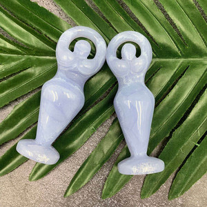 Statue de déesse en agate bleue, cristal, best-seller, artisanat populaire de haute qualité, sculptée à la main, pour souvenir - Product Image 5
