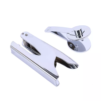 Sello de Metal Personalizable con Logotipo en Relieve, Autoentintable, con Punta de Acero para Uso en Oficina y Bodas, con Diseño de Pluma Estilográfica Dorada