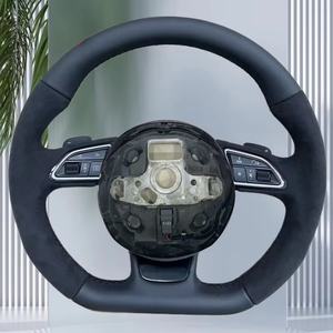 Volante Deportivo Completamente Perforado con Base Plana para <span class=keywords><strong>Audi</strong></span> A3 A4 A5 A6 A7 Q3 Q5 Q7 - Product Image 6