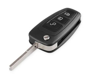 Llave de Coche de Repuesto para Ford Focus, Mondeo, C-Max, S-Max, <span class=keywords><strong>Fiesta</strong></span> 2013+, Control Remoto Plegable de 3 Botones, Chip HU101 434Mhz 4D63 - Product Image 3