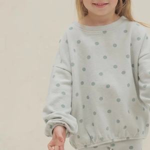 Ensemble de pulls ras du cou personnalisés 220g survêtements d'équipe tenues filles kpop imprimé enfants survêtements 2 pièces - Product Image 3