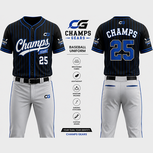 Conjunto de Uniforme de Béisbol Personalizado al por Mayor, Transpirable, de Secado Rápido, Pantalones y Camiseta con Sublimación Completa, Reversible, para Equipos - Product Image 4