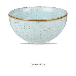 Bol à salade bleu œuf de canard Churchill Stonecast moucheté 18,3 cm pour la restauration, les hôtels et la vente en gros - Product Image 3