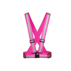 Bretelle Riflettenti Verdi Regolabili in Cotone Elastico con Nastro Riflettente per Corsa Notturna, Gilet di Sicurezza per Esterni e Zaino - Product Image 4