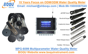 Medidor de calidad del agua, MPG-6099 pH, oxígeno disuelto, nitrato de amoníaco, conductividad, turbidez, multiparámetros - Product Image 5