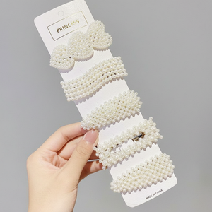 Trending stile coreano clip per capelli elegante fiore paillettes farfalla tessuto vendita calda all'ingrosso accessorio - Product Image 2