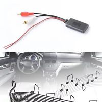 Adaptateur de câble d'entrée audio automobile durable, module récepteur de musique sans fil, récepteur Bluetooth, récepteur AUX, câble 2RCA