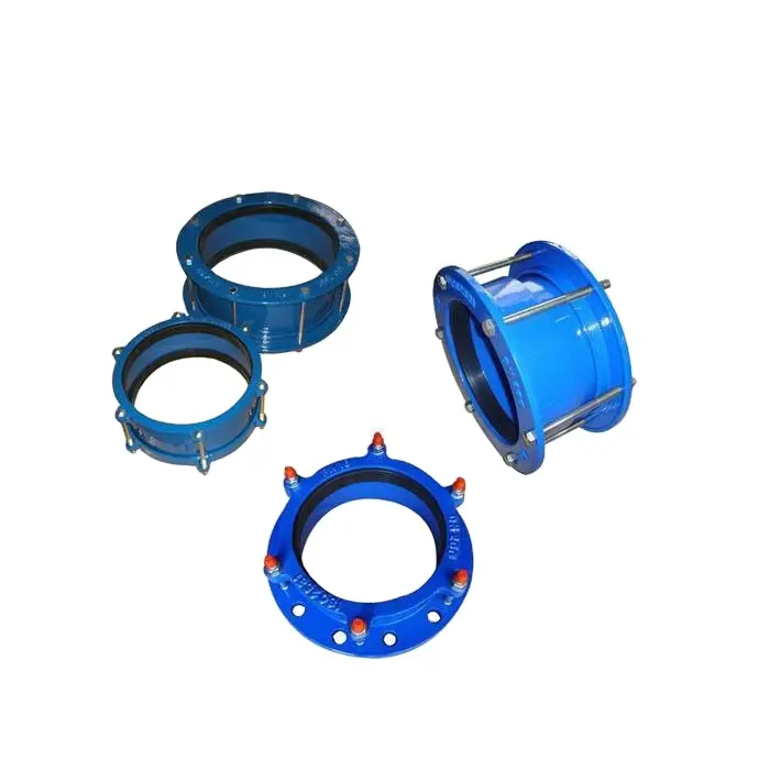 Ductile Iron Stepped Coupling Flexible Rubber Flange Adaptor Joint Dresser Pipe Coupling