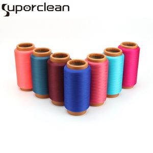 Hilo de Spandex/Poliéster Hilado en Colores Personalizados, Alta Resistencia, Anti-Pilling, Anti-Bacterias, para Tejido de Punto y Telar, Patrón Teñido, Súper Limpio - Product Image 3