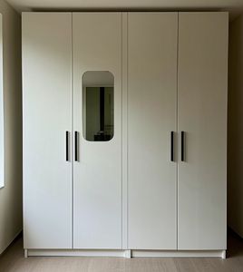 Armoire de chambre à coucher sur mesure, armoire moderne en bois, armoires de chambre, miroir, prêt à assembler - Product Image 5